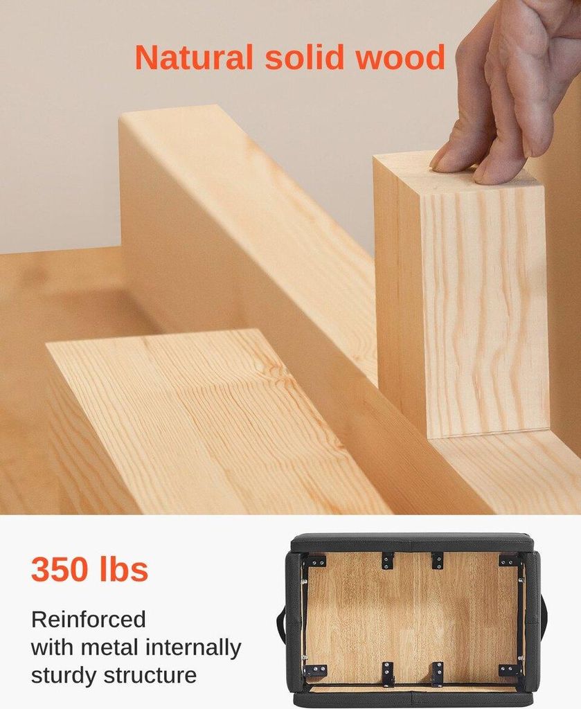 Pilates Box for Reformer Pilates Equipment Accessory for Exercises Black