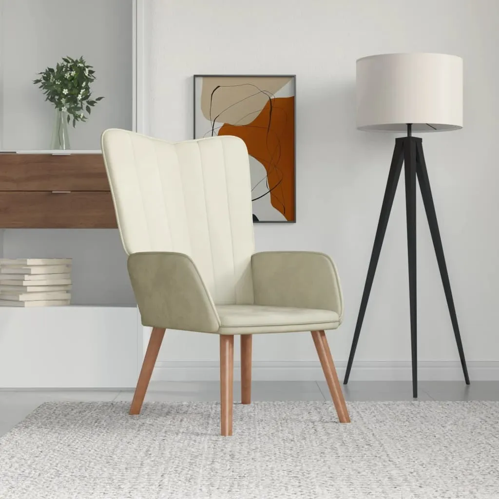 Poltrona Relax The Living Store Cremeweiß Velluto | Eleganza da Salotto - 8