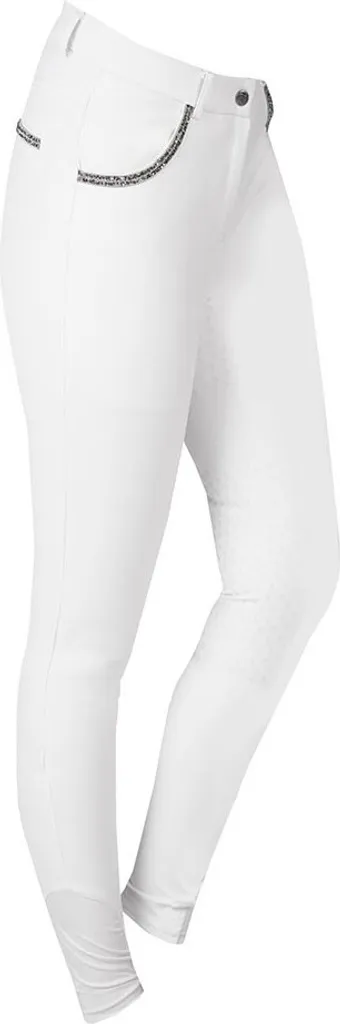 Pantalon Horka Nicola Blanc 40 Confortable sans Frottement en Selle