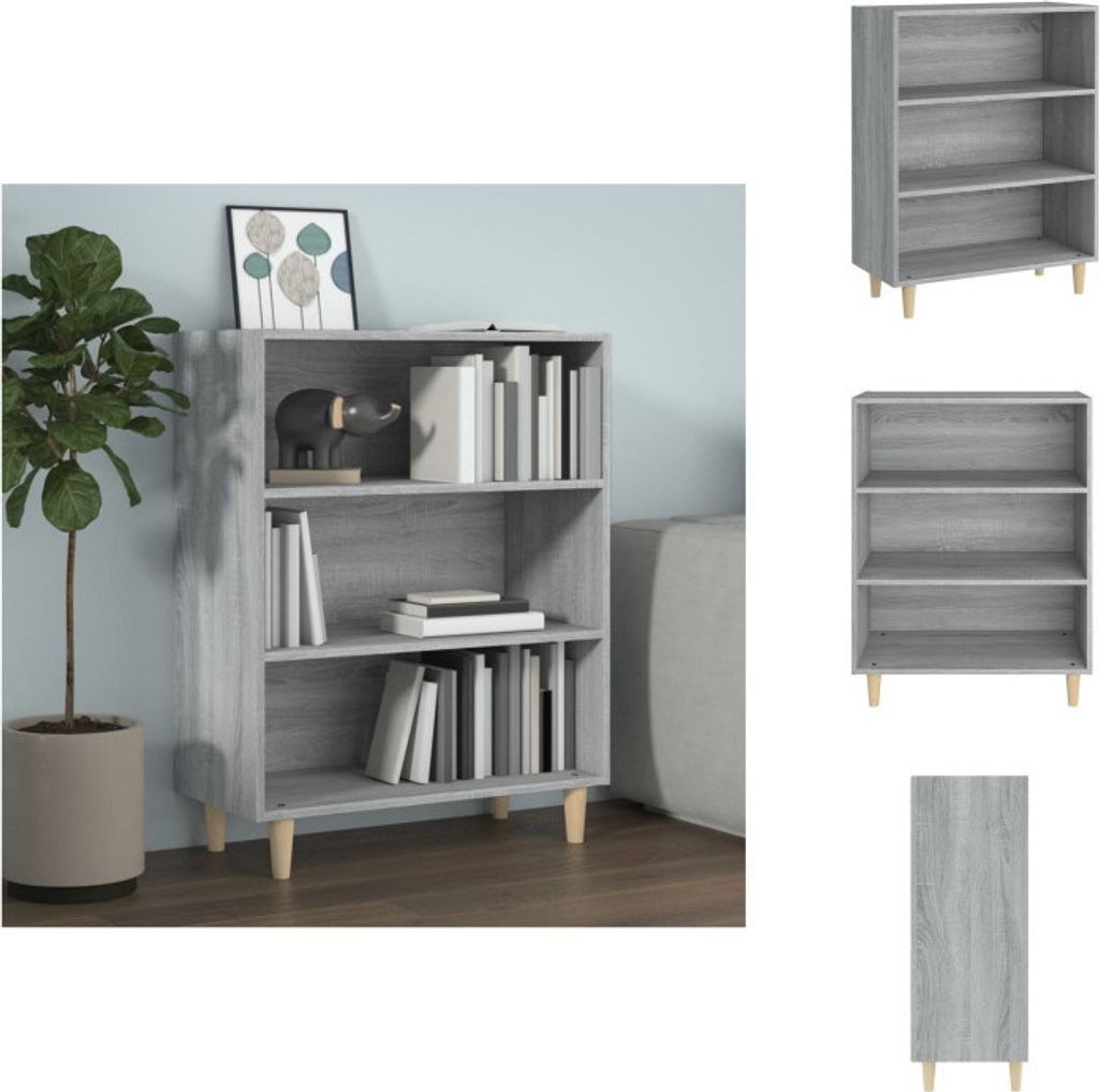 vidaXL Sideboard Grau Sonoma 69,5x32,5x90 cm Holzwerkstoff - Sideboards