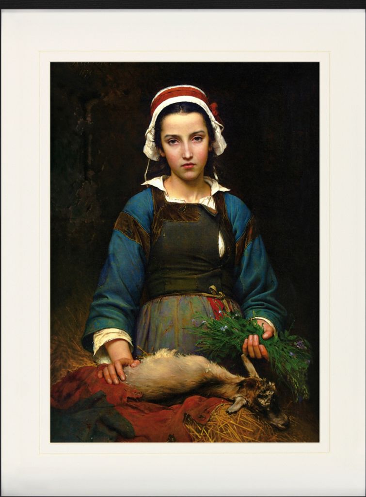 Emile Auguste Hublin Gerahmtes Bild Mit Edlem Passepartout | Wand-Bilder | Im Bilderrahmen - A Friend In Need, 1879 (80 x 60 cm)