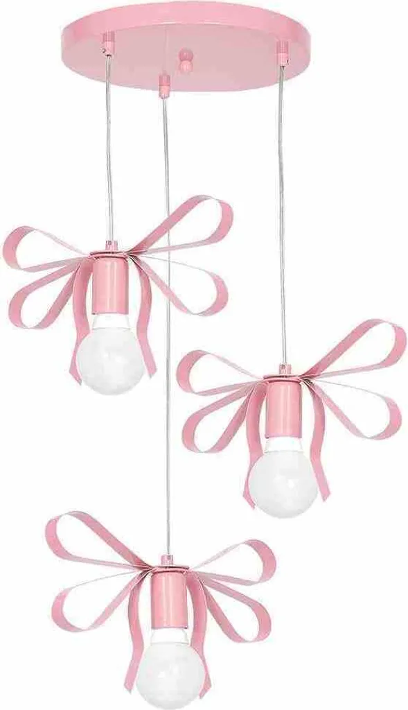 Lampadario Rosa a Nastro Emma Milagro MLP1040 | Arredo Cameretta