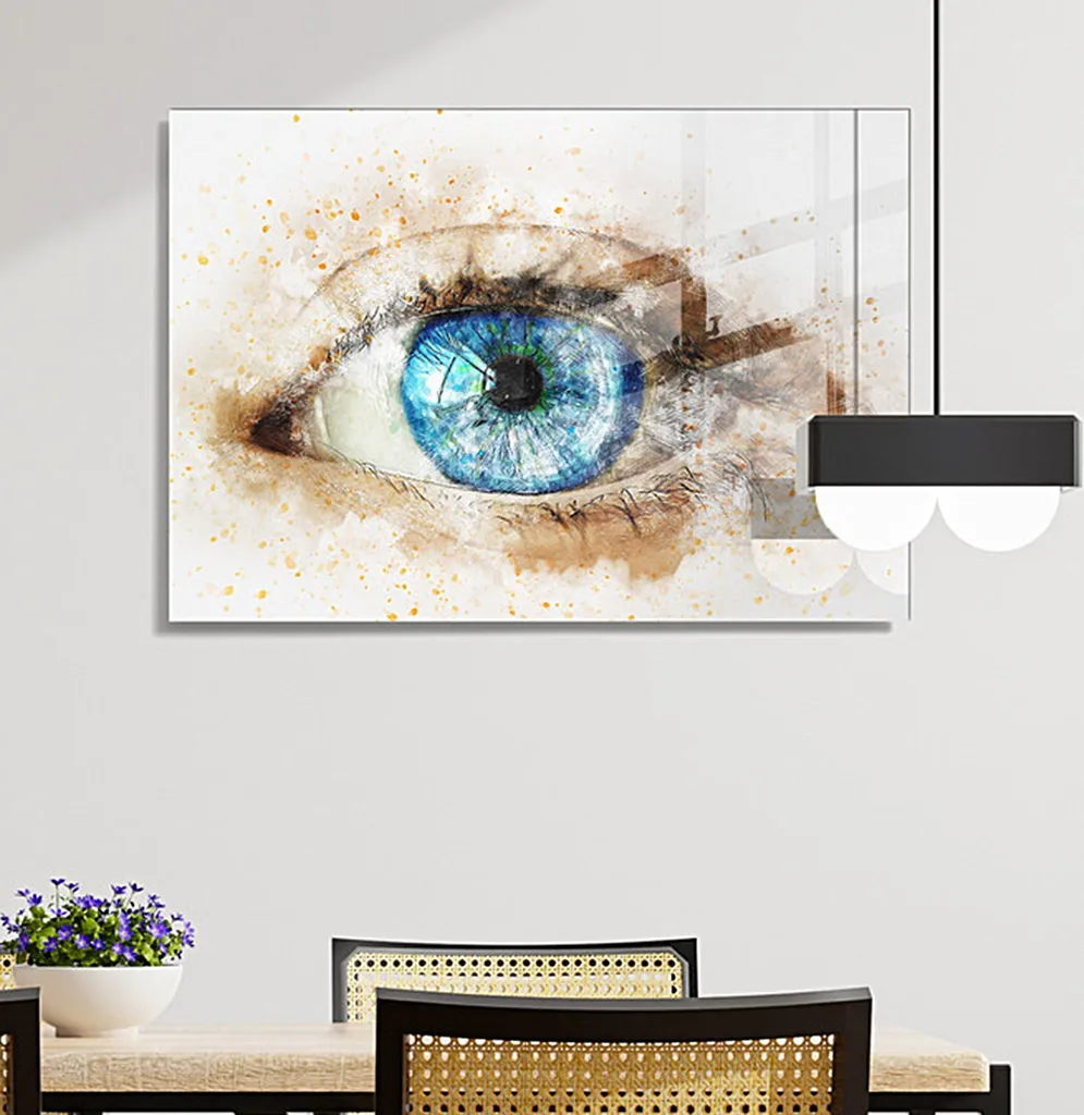 Wallity 1287-GLS1805 Tableau en verre trempé coloré 30x45cm chic