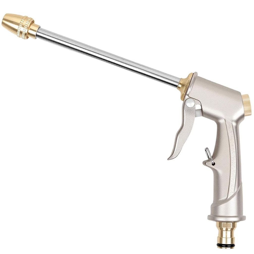 Metall Garten Handbrause 4 Muster – Hochdruck Spritzpistole Produktbild 