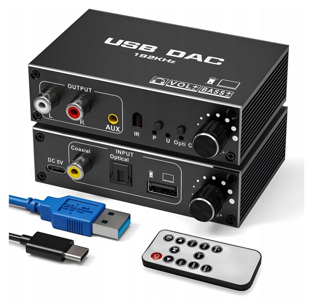 Audio-Konvertor Usb Dac Toslink Koaxial Cinch Aux Externe Obrázek produktu 