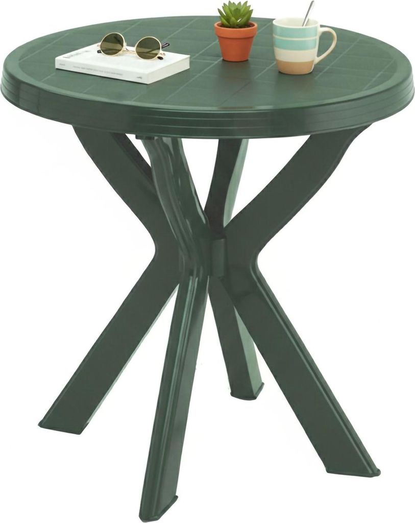 Lorwood - Gartentisch, 70x70x72h cm Grün, 2-Sitzer Italy