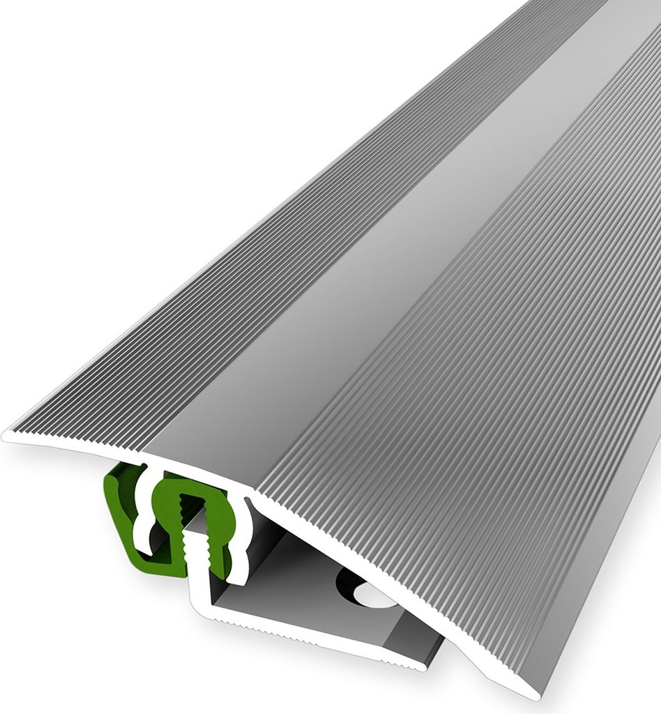 PROVISTON | Übergangsprofil | Parkettprofil | Breite: 51 mm | Höhenausgleich: 3 - 23 mm | Länge: 900 mm | Aluminiumprofil | Silber | 1 Stück