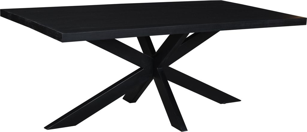 Livingfurn - e Black Esszimmertisch - - Mangoholz - 180 cm