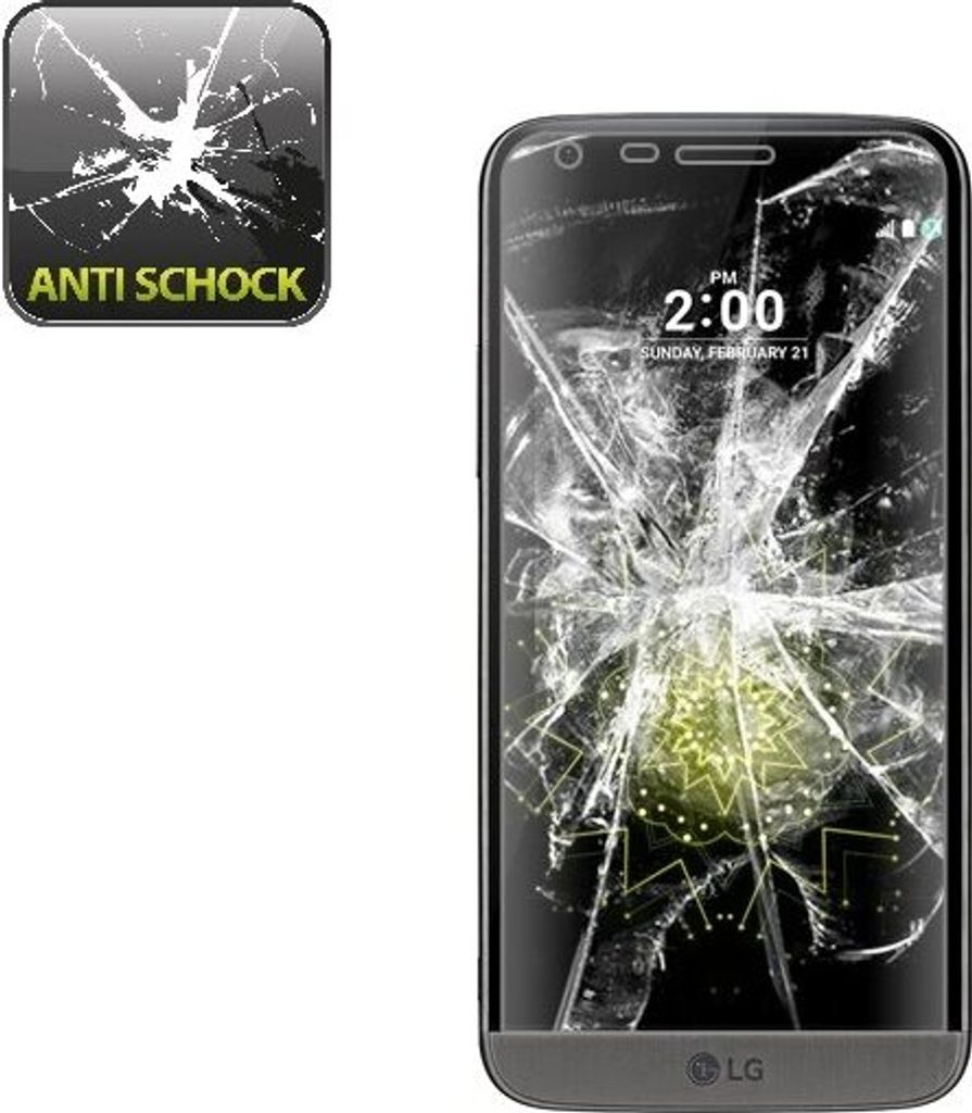 6x Panzerfolie für LG G5 FULL-COVER Displayschutzfolie Displayfolie HD Ultra KLAR