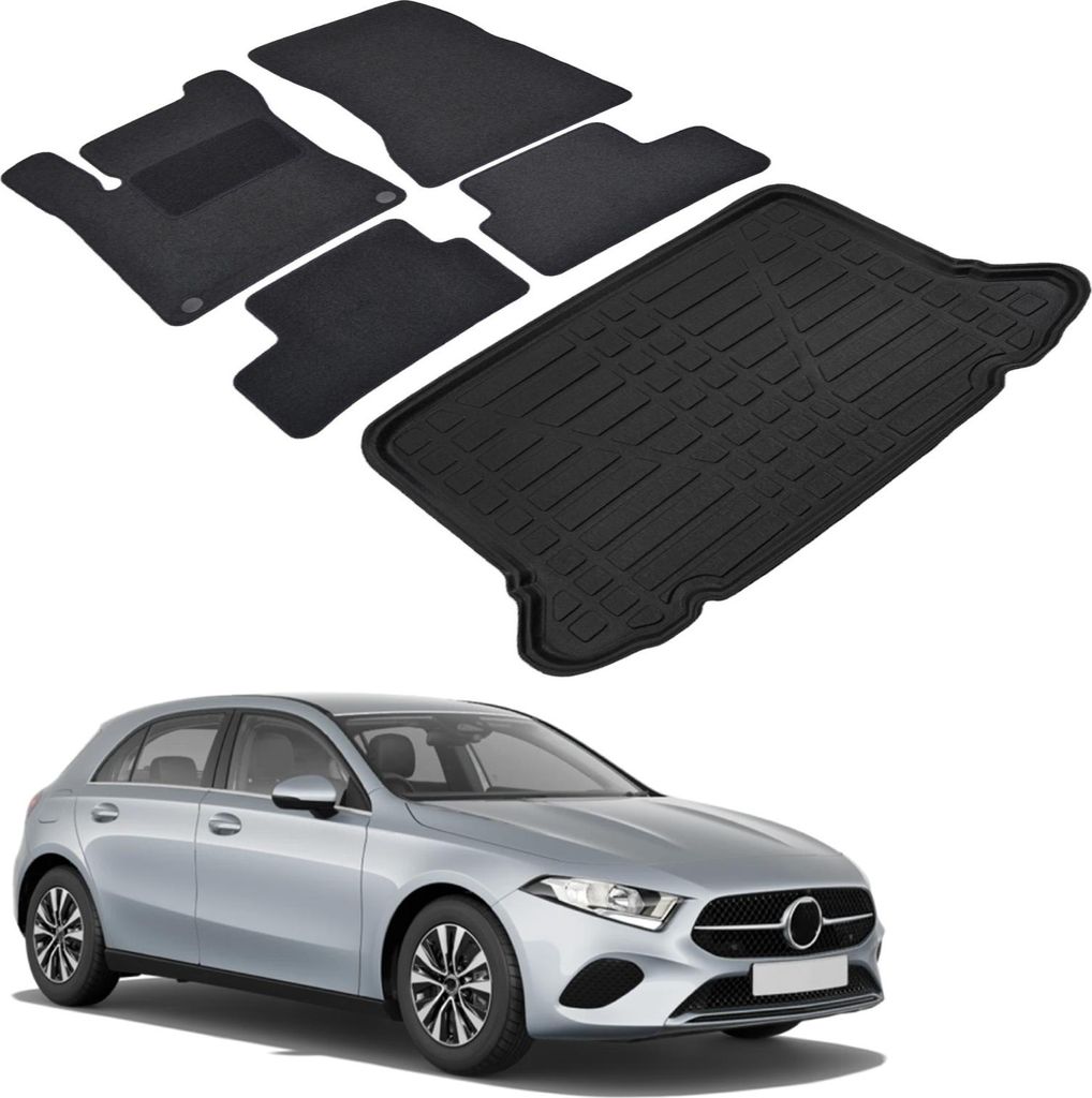 Kofferraumwanne Fußmatten Set Für Mercedes A Class W177 Ab Produktbild 