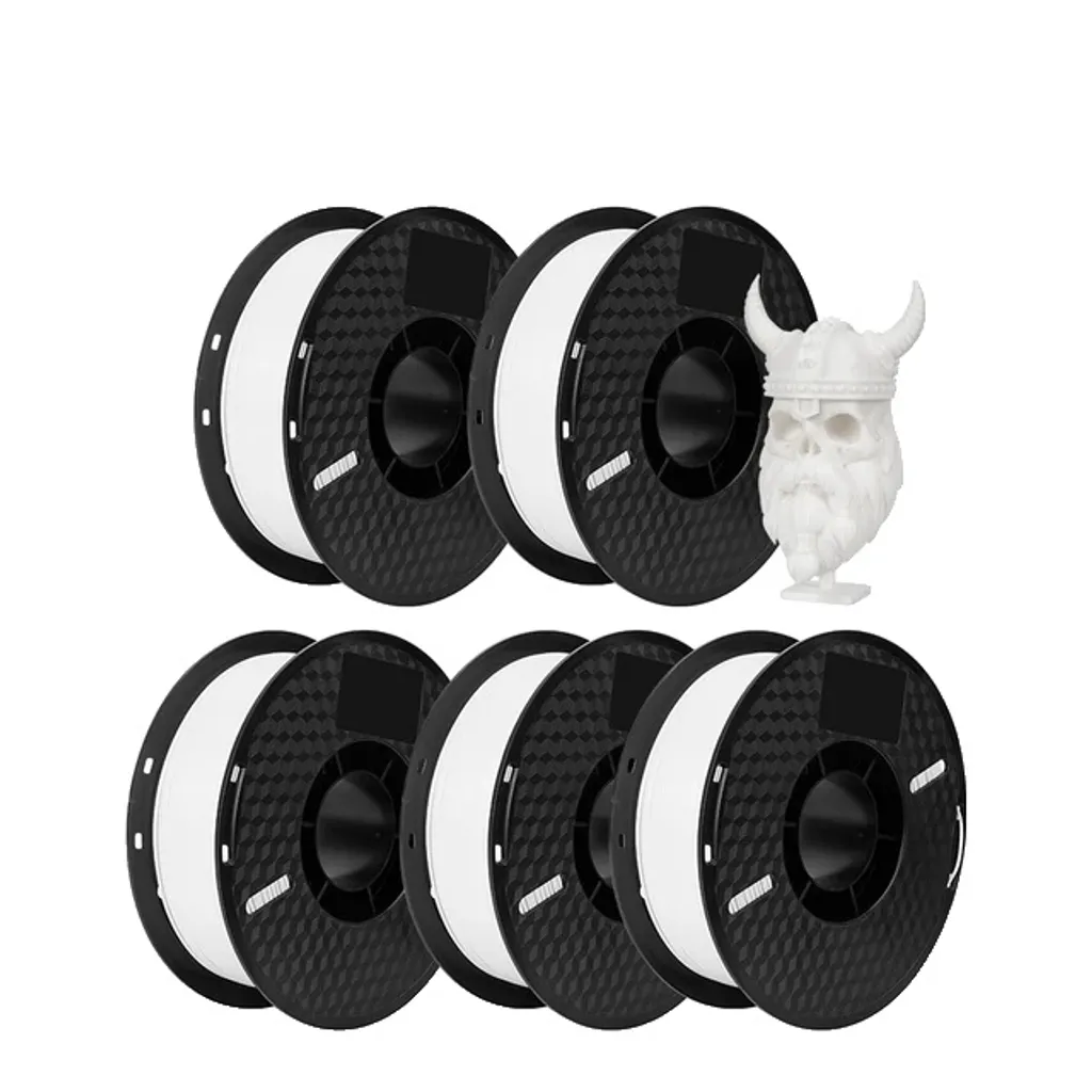 Filamento 3D PETG Bianco/Nero 5KG | Crea Progetti Grandi senza Limiti
