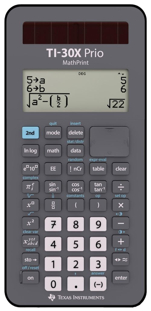 Školní kalkulačka Texas Instruments TI-30 X Prio Mathprint Obrázek produktu 