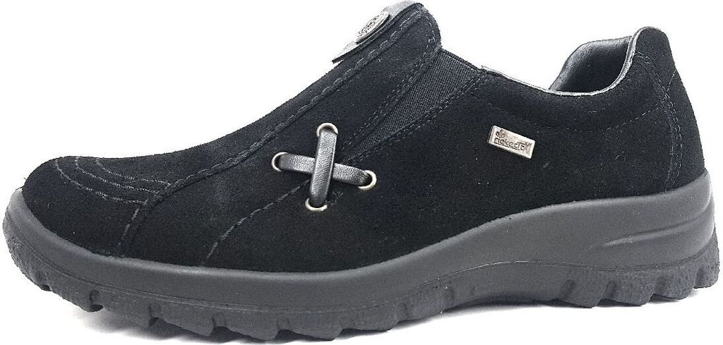 Rieker Samtcalf dámské mokasíny slip-on loafers black Obrázek produktu 