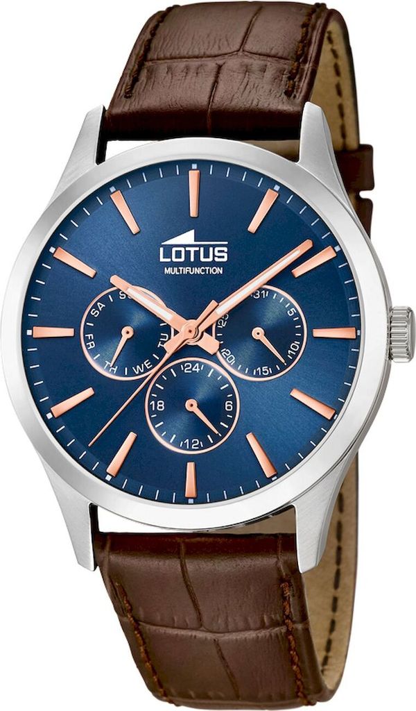 Lotus Uhr Herrenuhr 18576/5 Armbanduhr Lederarmband braun