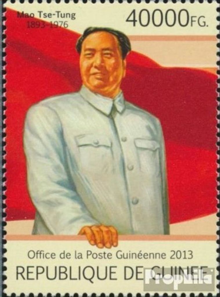 Briefmarken Guinea 2013 Mi 9752 (kompl. Ausgabe) postfrisch Mao Tse-Tung (120. Jahrestag)