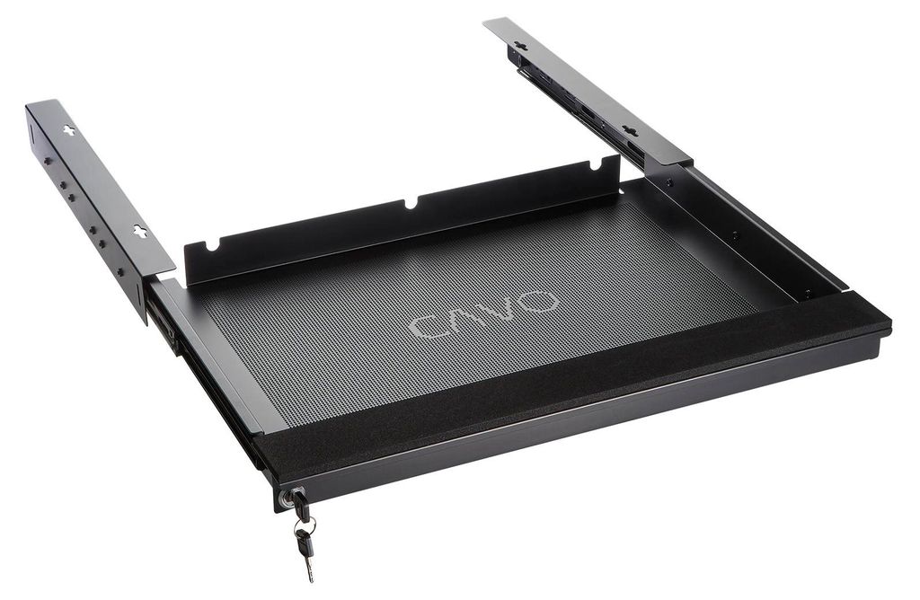 CAVO Laptop-Schublade – 550 mm, schwarz Produktbild 