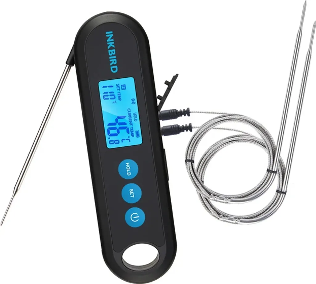 Thermomètre numérique 2 secondes Bluetooth - Lecture instantanée 2 sondes