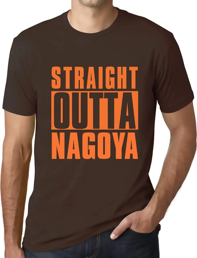 Herren Grafik T-Shirt Direkt aus Nagoya – Straight Outta Nagoya – Öko-Verantwortlich Vintage Jahrgang Kurzarm Lustige Druck Geburtstag Geschen...