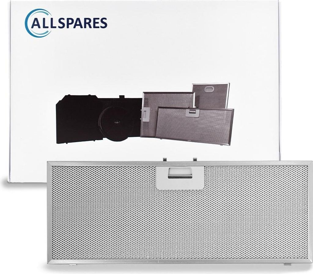 AllSpares Metallfilter für Dunstabzugshauben geeignet für AS-MF220, 481248058314 (458x175x8mm)