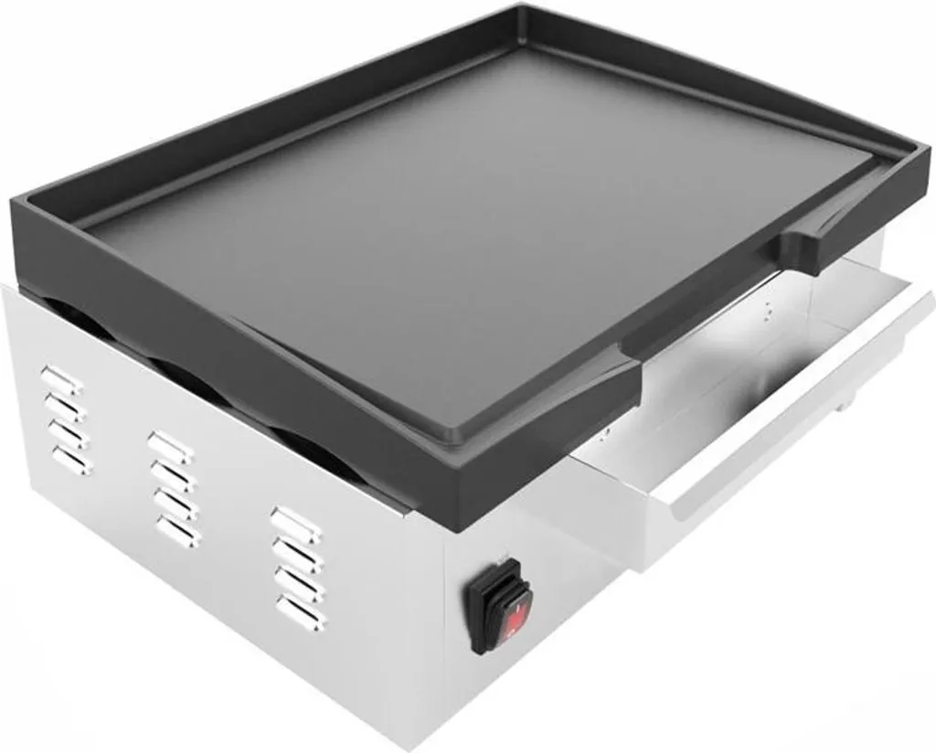 Gril fonte Buffalo 2,8 kW robuste - Plaque de cuisson rapide pro - 4