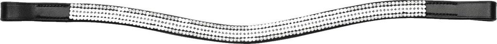 Aviemore - Strass Pferde-Stirnband "Small", Leder ER733 (XFull) (Schwarz)