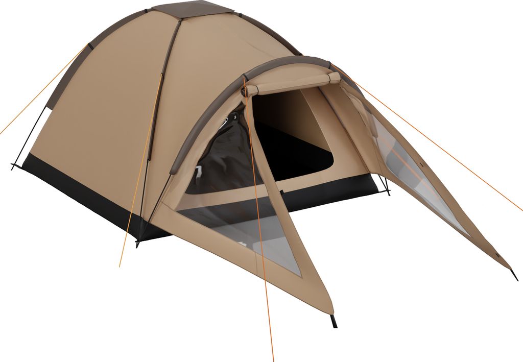 HAGO24 Ultraleichtes Igluzelt Kuppelzelt Campingzelt Outdoor 3 Personen Wasserdicht Vorzelt Glasfaserstangen Belüftung Insektenschutz