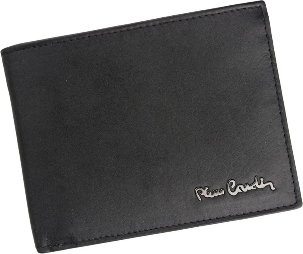 Portefeuille en cuir véritable Pierre Cardin pour cartes et billets chic