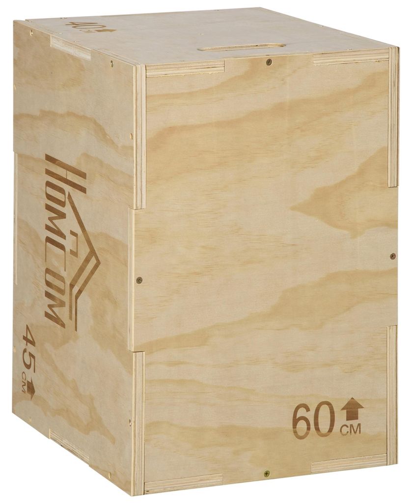 HOMCOM Plyo Box, Sprungbox aus Holz, Plyometric Plattform Produktbild 
