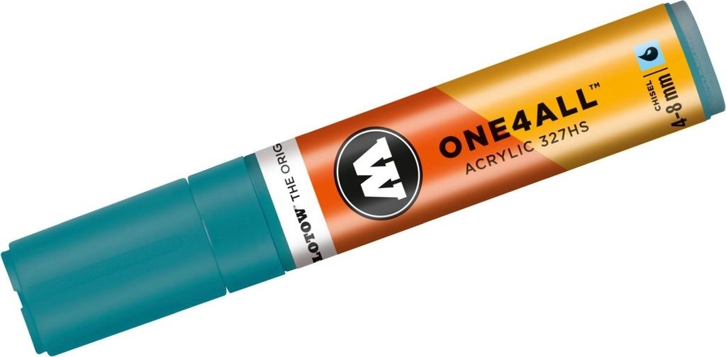 Permanentmarker ONE4ALL 327 HS nachfüllbar 4-8 mm lagunenblau Packung mit 6 Stück