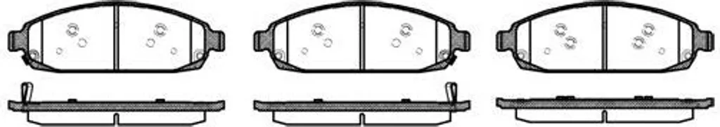 Dr!ve+ DP1010.10.0225 Plaquettes Avant OE 05080868AA pour Jeep Grand Cherokee