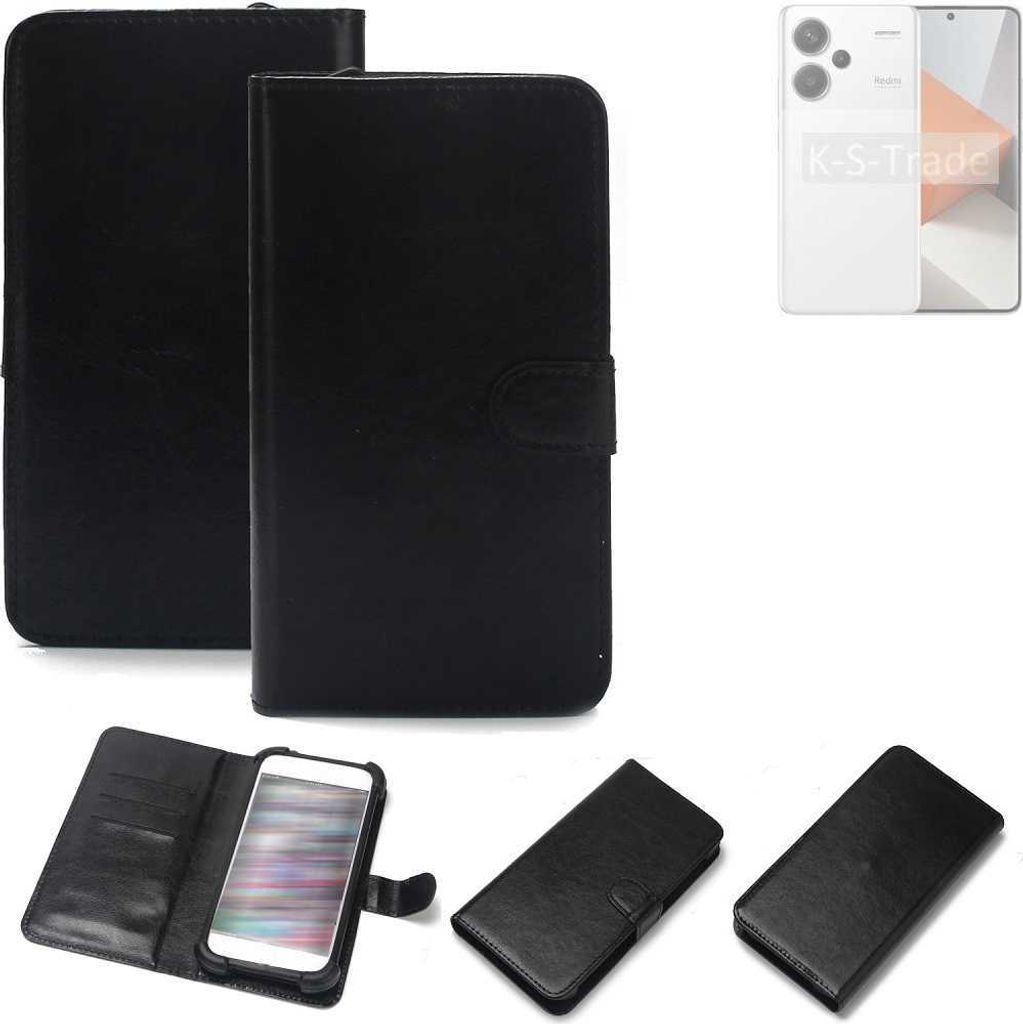 K-S-Trade Handyhülle Schutzhülle kompatibel mit Xiaomi Redmi Note 13 Pro+ Handy Schutz Hülle Handyhülle Bumper schwarz 1x