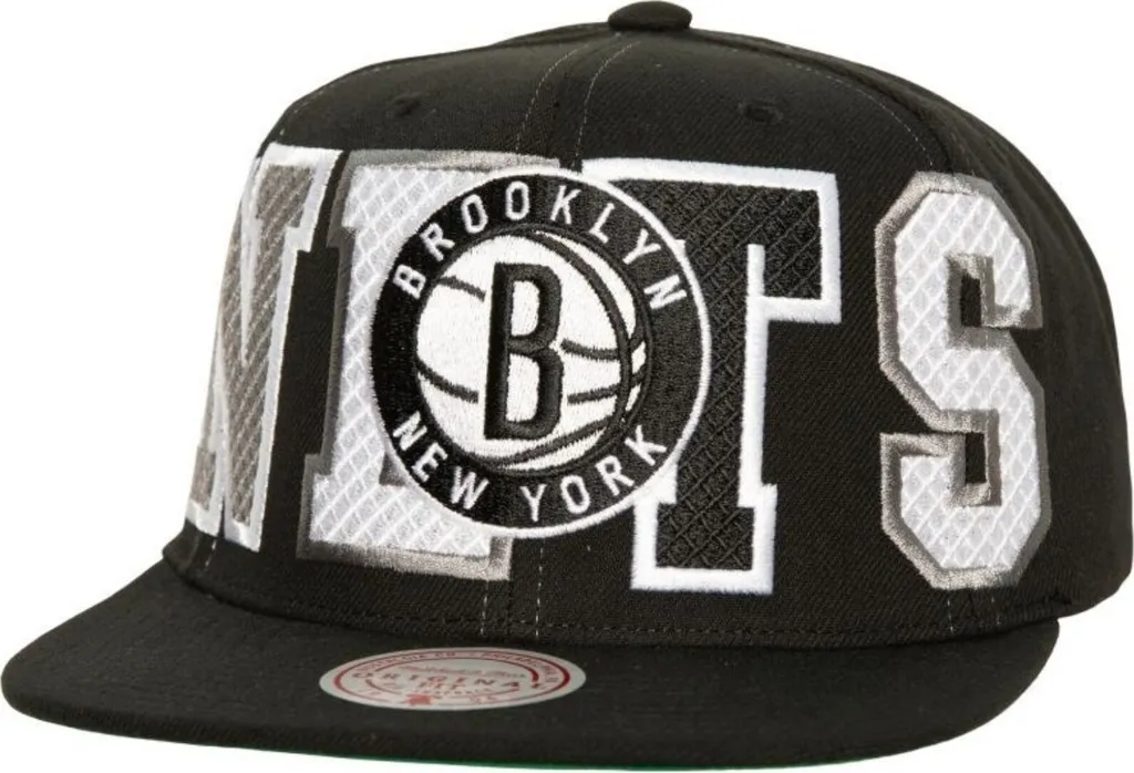 Mitchell & Ness Brooklyn Nets Snapback HHSS6461BNEYYPPPBLCK - Cappello NBA Originale