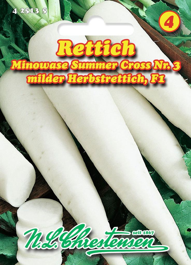 Rettich Minowase Summer Cross Nr. 3 | Rettichsamen von N.L. Chrestensen