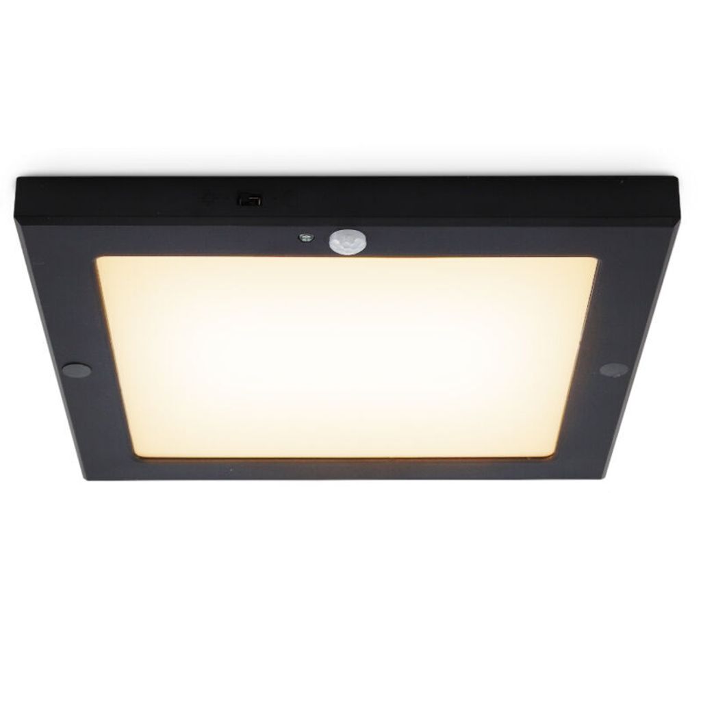 Olucia - LUAN - Deckenleuchte mit Sensor - Schwarz