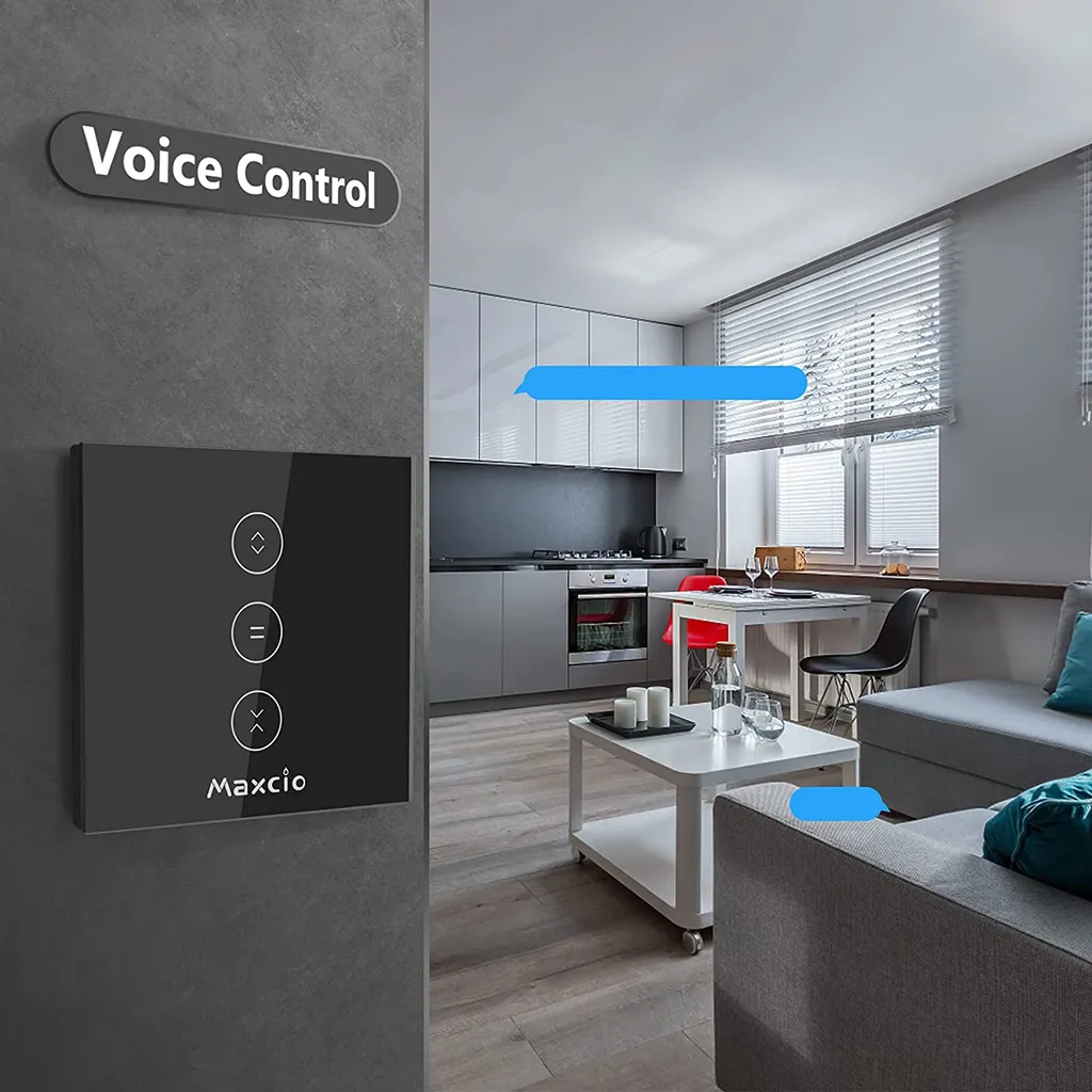 Interrupteur Volet Roulant WiFi 10A Maxcio - Programmable et Tactile - 4