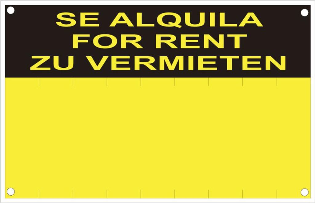 Cartel Normaluz Se vende/zum Verkauf/zu verkaufen PVC 45 x 70 cm