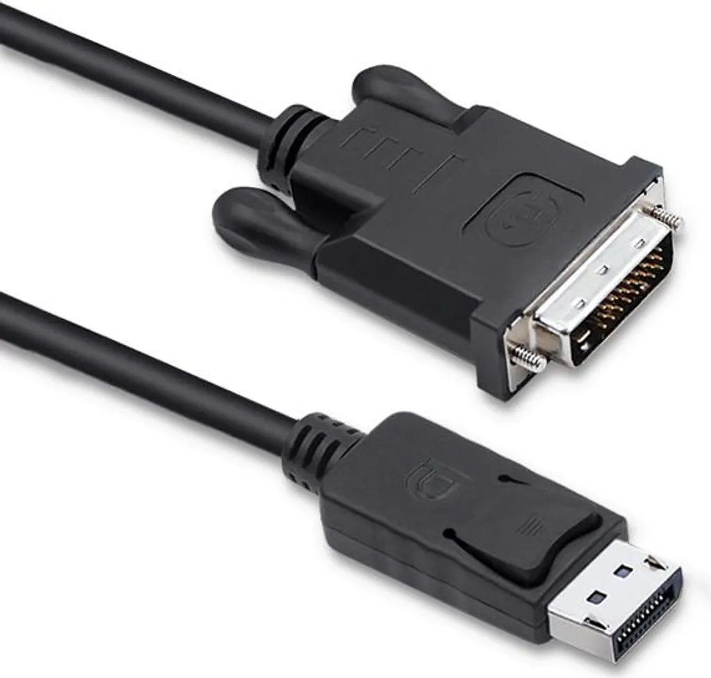 Cavo DisplayPort DVI 1.8m Qoltec 24+1 Maschio | Gaming & Office Setup