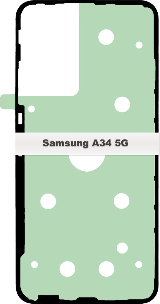 Samsung Galaxy A34 5G SM-A346 Akkudeckel Klebefolie Kleber Backcover Rahmen Adhesive Dichtung Batterie
