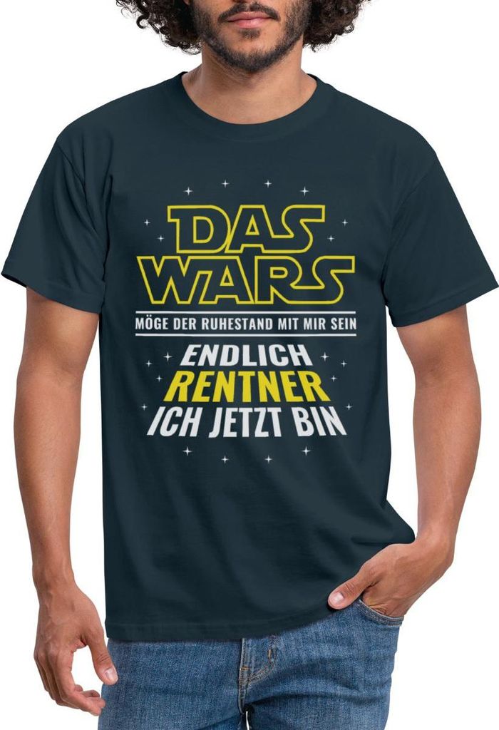 Spreadshirt Endlich Rentner Lustiger Ruhestand Spruch Männer T-Shirt, S, Navy