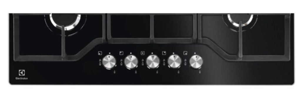 Electrolux EGG7536K Schwarz Eingebaut 74 cm Gas 5 Brenner Produktbild 2