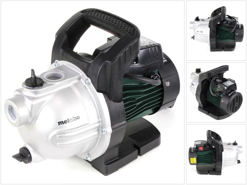 Metabo P 2000 G, 450 W, 3 bar, 2000 l/h, Czarny, Zielony, Zdjęcie produktu 
