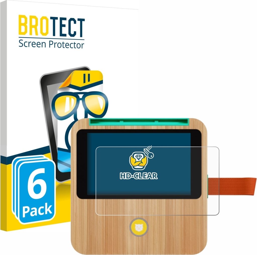 6x Für tigerbox Touch Plus Schutzfolie BROTECT Displayschutz Display Schutz Folie Klar Transparent