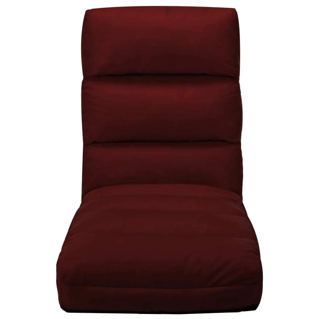 Siège de sol modulable et pliable - Fauteuil d'appoint vin rouge
