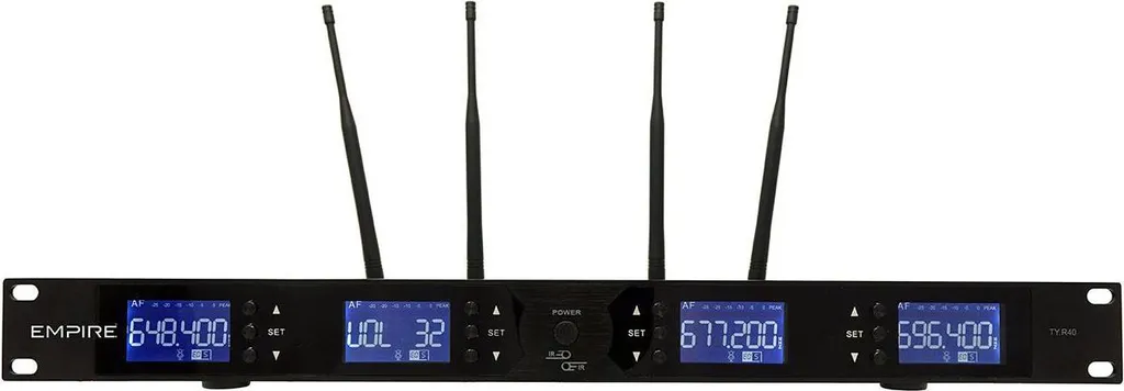 Récepteur Micro Sans Fil UHF 4 Canaux Empire Media R40 Format Rackable