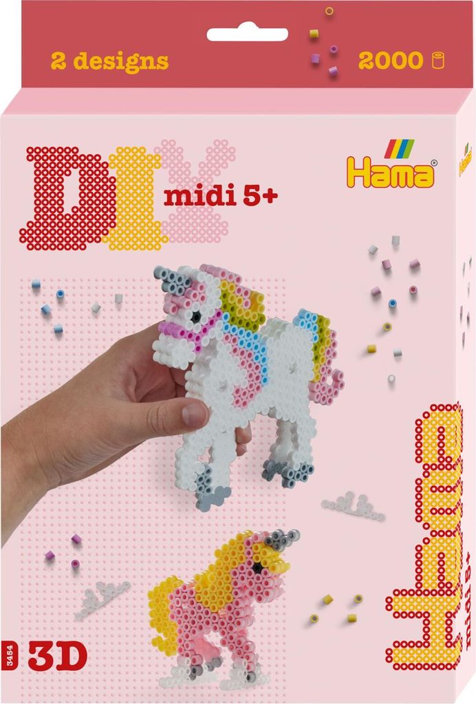 Hama kl. Geschenkpackung Einhörner Midi-Bügelperlen