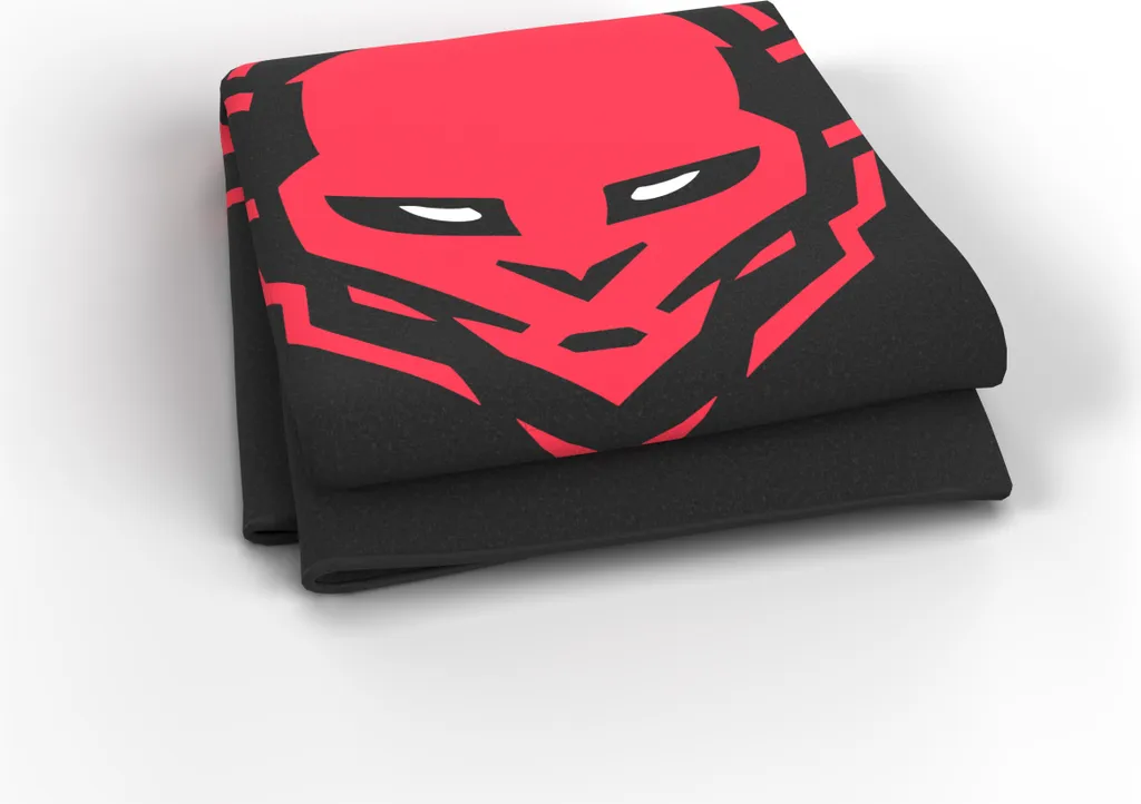 Copriletto Diablo 150x180 Nero Rosso - Coperta Calda Alta Qualità