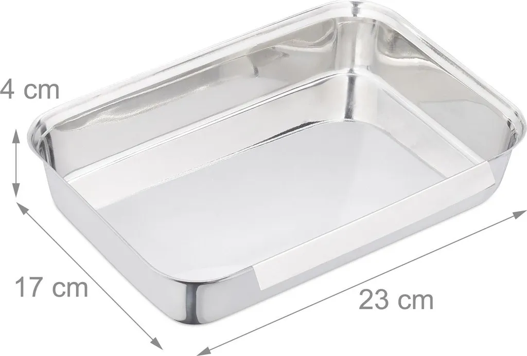 Plateaux à paner robustes en acier inox avec rebords larges et stables