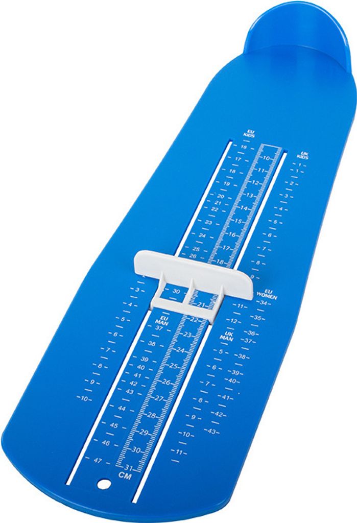 Verk 01824 Fußlängenmesser für Kinder, 15–31 cm, blau