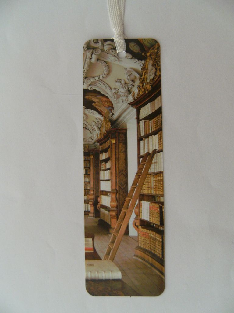 Lesezeichen Bücherei, 14 x 4 cm, Buchzeichen Bookmark Bücher Buch Bibliothek