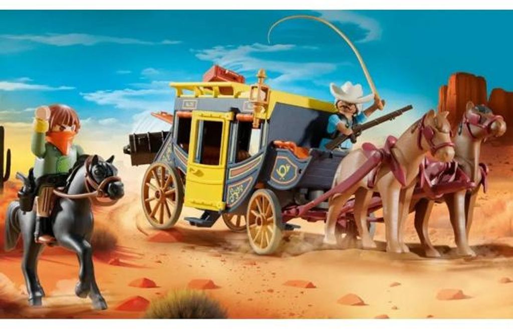 PLAYMOBIL western 71862 attaque de diligence au far west Image du produit 